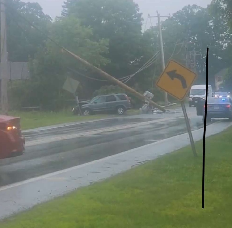 Detour on 5&10 in Deerfield after crashed into utility pole - Franklin ...