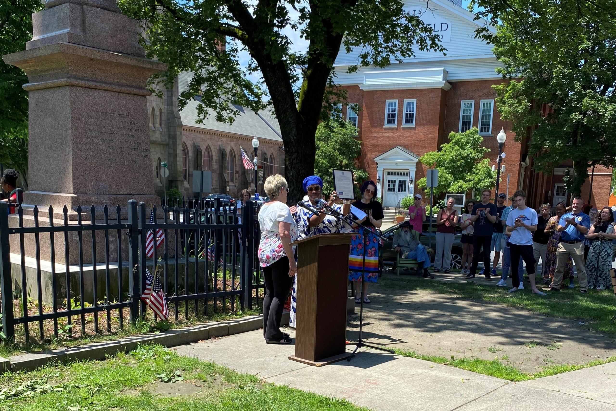 Juneteenth celebration in Greenfield; Mayor Desorgher makes city proclamation
